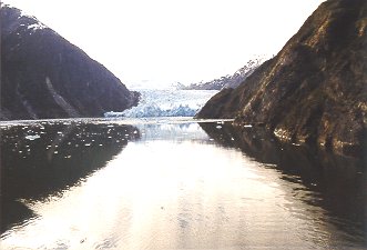 Arrving at the Endicott Glacier