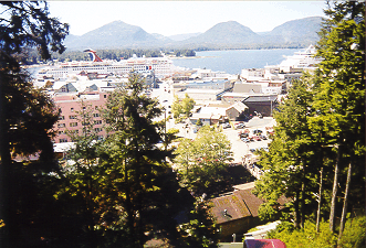 Looking down into Ketchikan