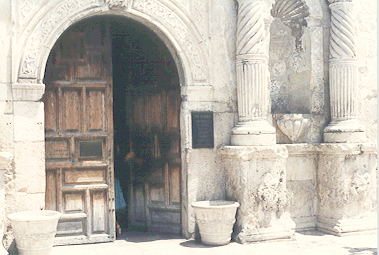 The Alamo, closeup