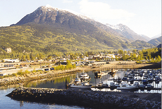 Looking north from the bow of the ship